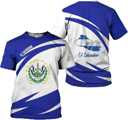 El Salvador Flag Football Jersey 3D Print
