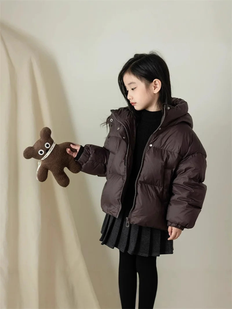 Winter Kids Warm Down Coats Autumn Children Cotton-Padded J