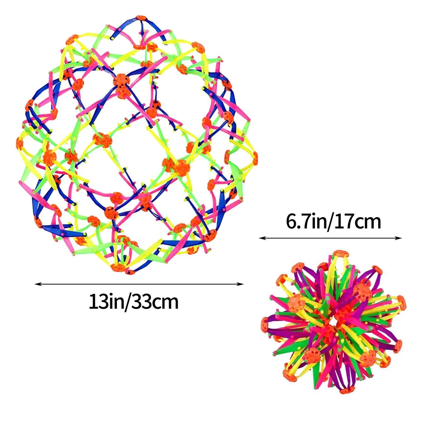 Children'S Magic Telescopic Ball Outdoor Flower Ball Throwing