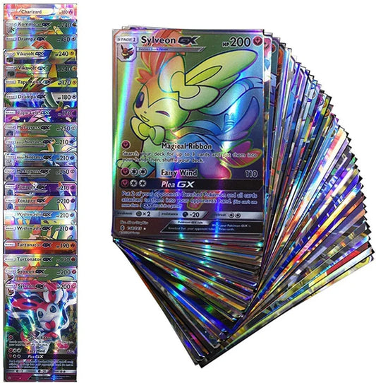 20Pcs English Pokemon Cards GX Tag Team Vmax EX Mega