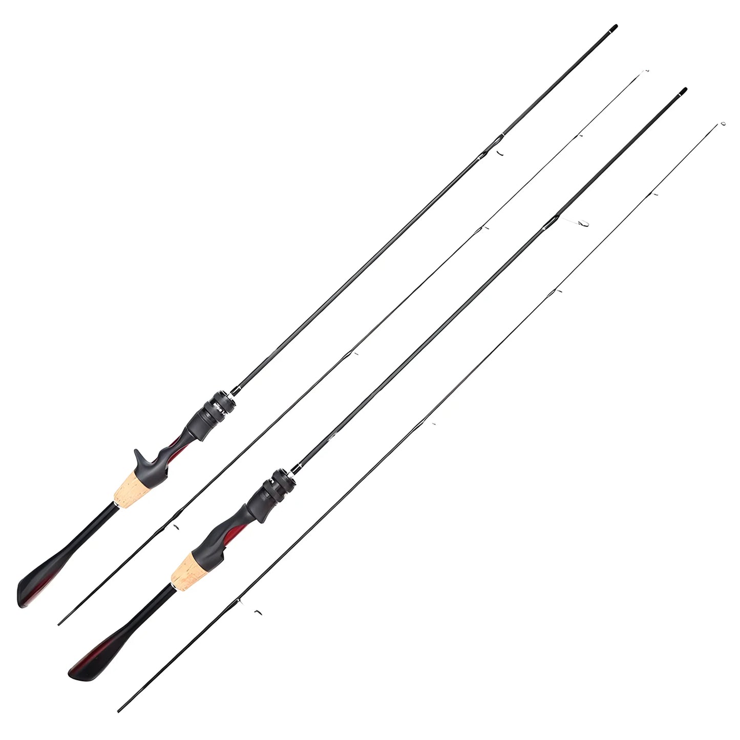 UL Ultra Light Carbon Fiber Lure Fishing Rod Tool for Carp Bass Trout,
