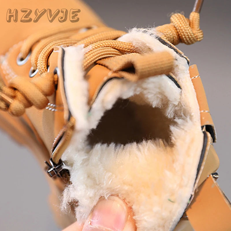 New Children's Fashion Boots Winter Thickened Boys Girls'