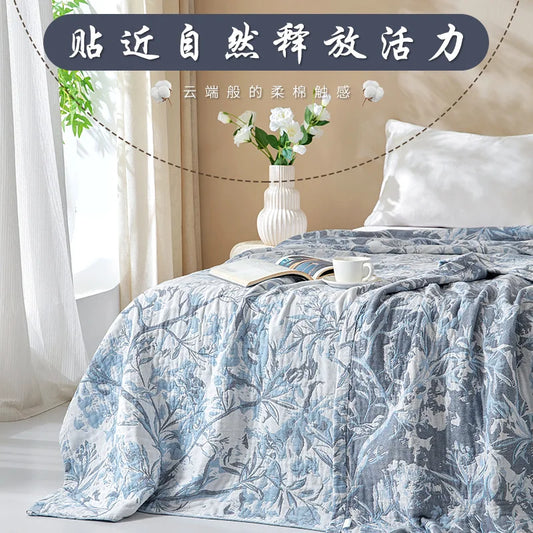 Bedspread On The Bed Summer 4 Layers Cotton