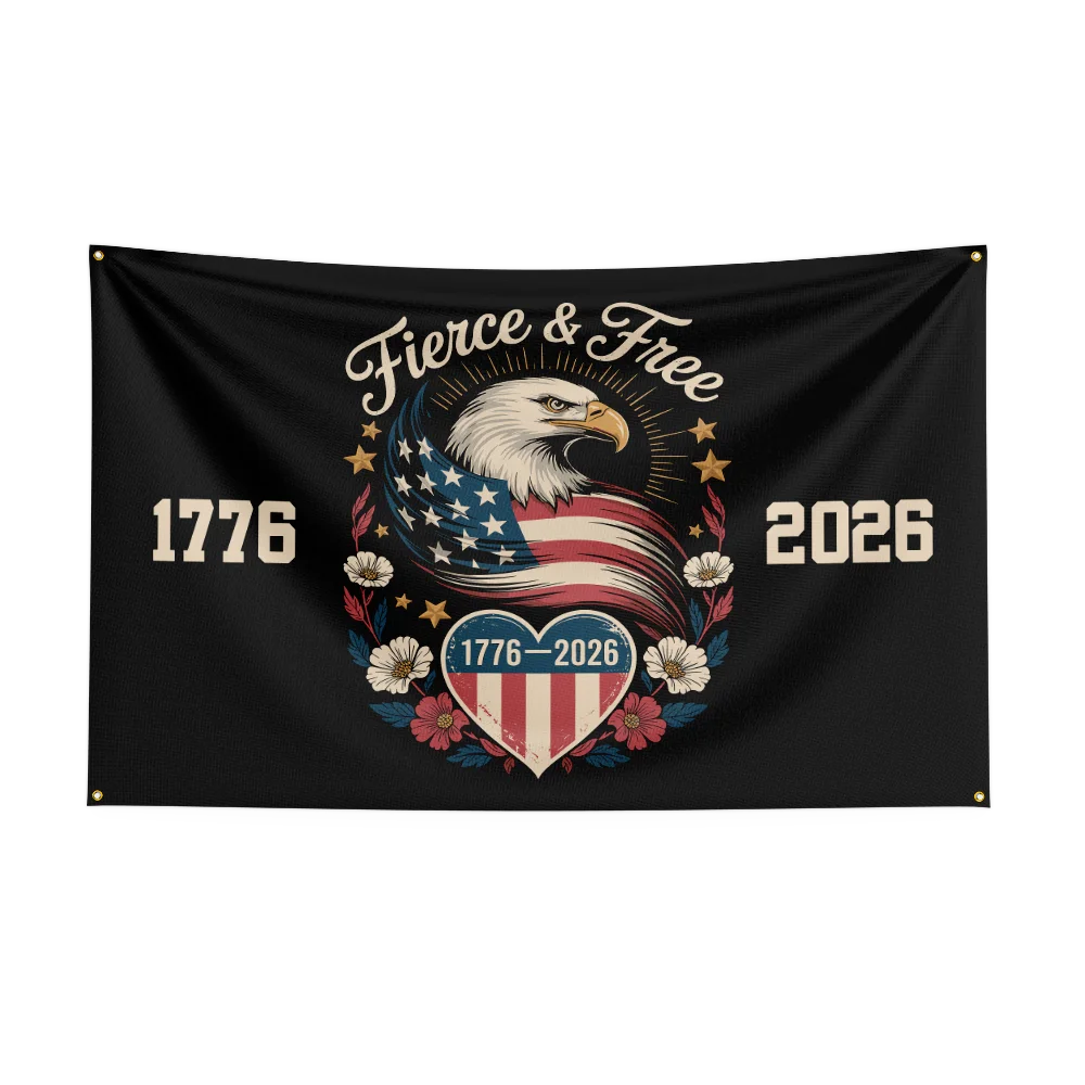US 250th Anniversary 1776 2026 Semiquincentennial Flag,