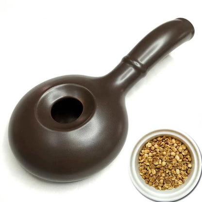 1pc Ceramic Coffee Roaster Home Roasting Pot
