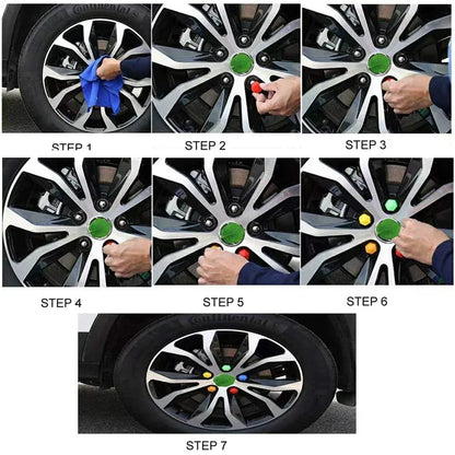 20Pcs Car Wheel Nut Caps Anti-Rust Auto Hub Screw Protection