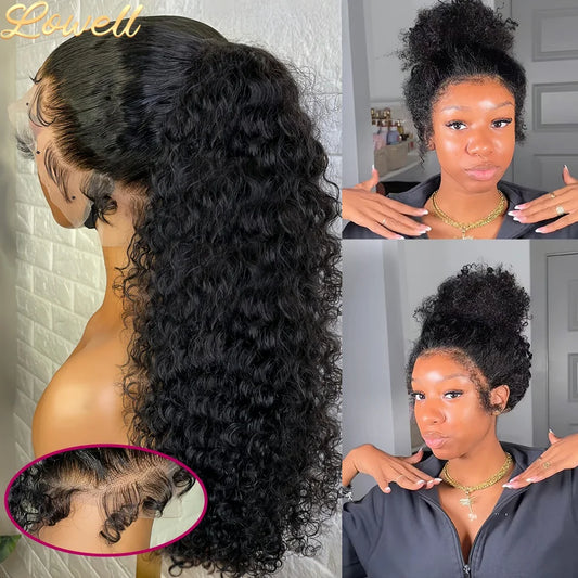 200 Density Water Wave Lace Front Wig 4x4 5x5