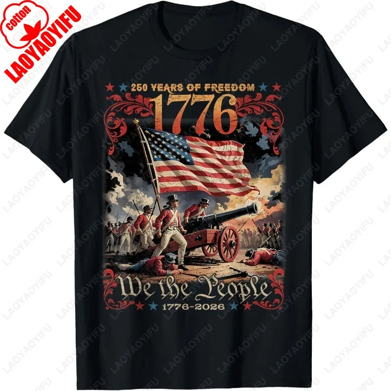 250 Years of Freedom Retro USA Flag Since 1776 2026