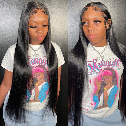 Bone Straight Human Hair Wig 13x6 HD