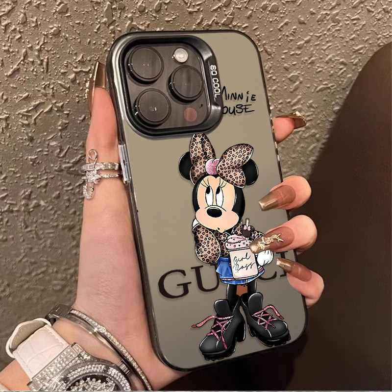 Disney Minnie Cute Creative Hard Phone Case for IPhone 17 16 15 14 13 12 11