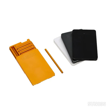 Portable 8-Compartment Metal Snuff Container