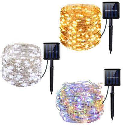 7M/12M/22M/32M LED Solar String Fairy Lights Outdoor