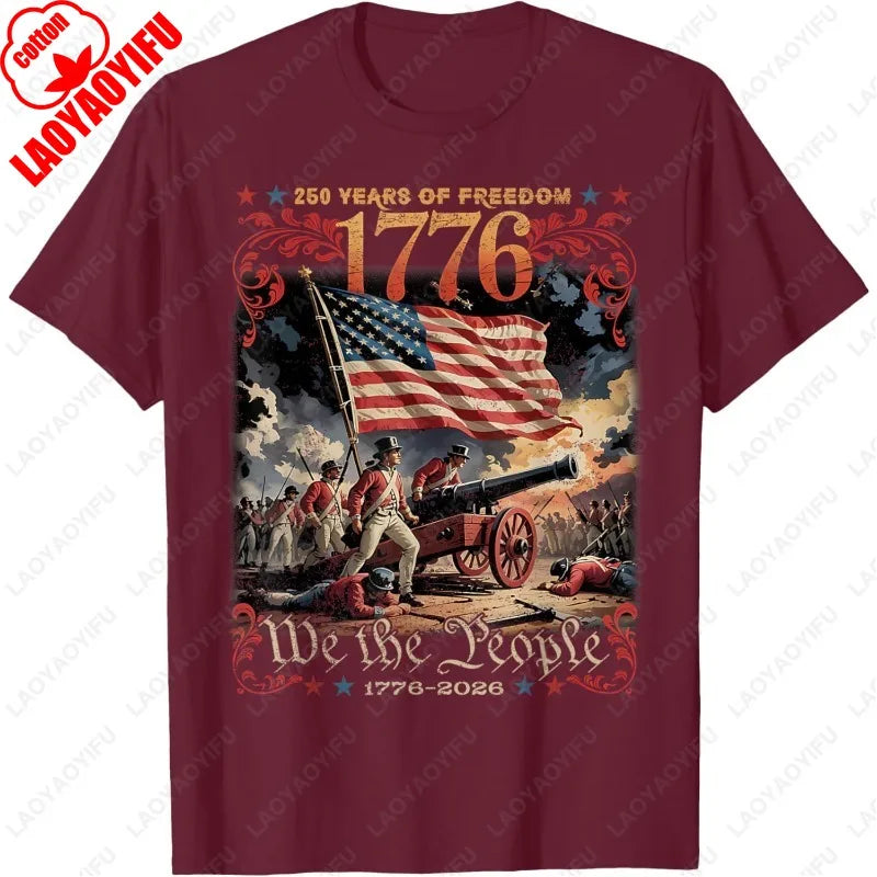 250 Years of Freedom Retro USA Flag Since 1776 2026