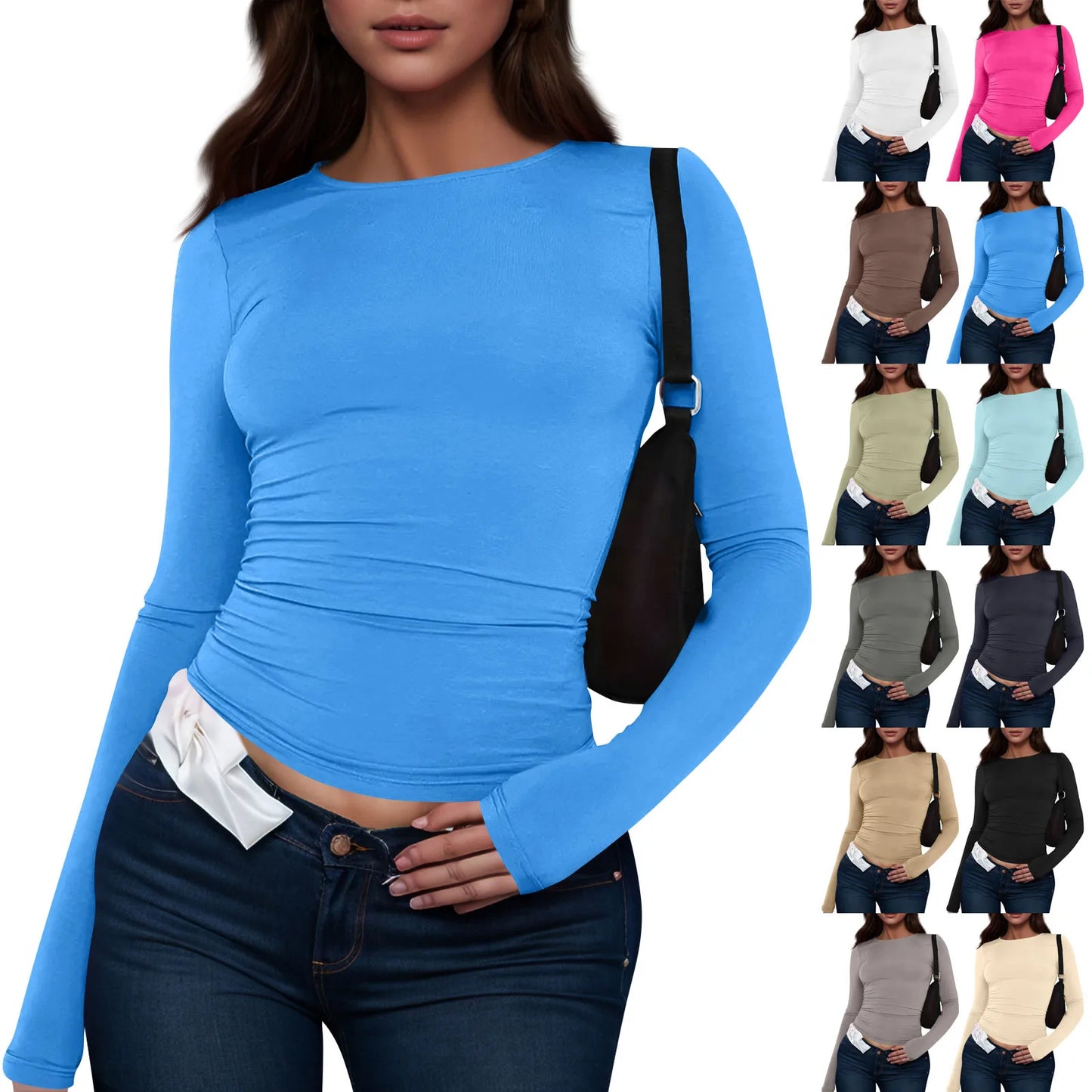 Women Fashion Casual Long Sleeve T Shirt