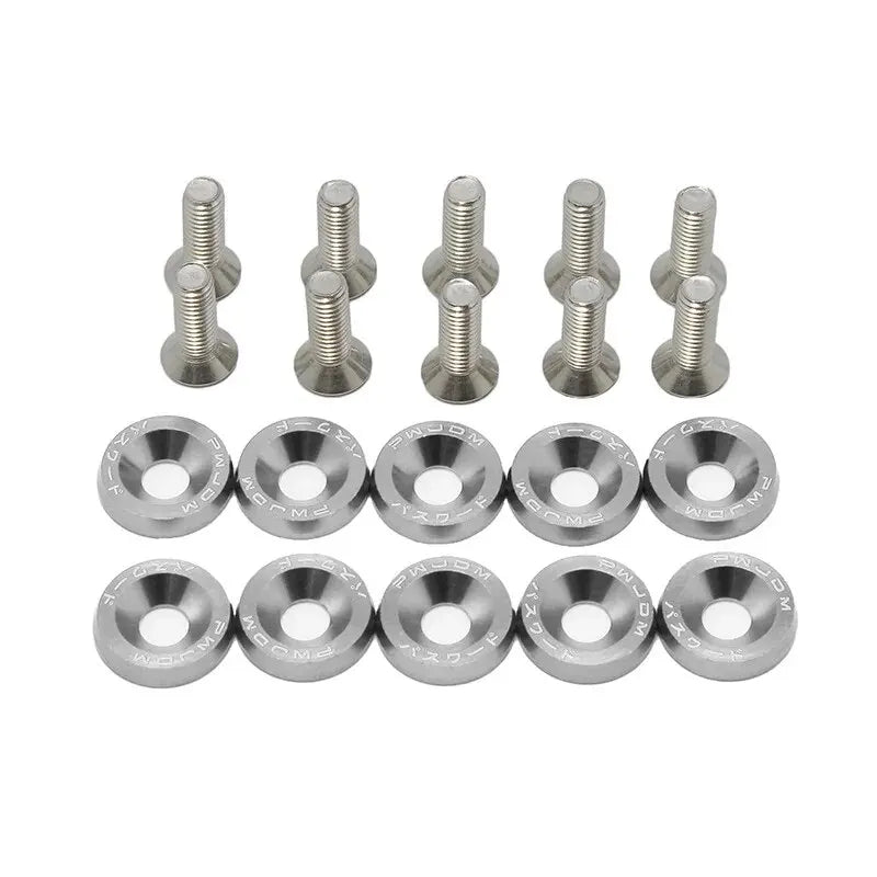 10 PCS M6 Car Modified Fasteners Fender Washer Bumper Engine