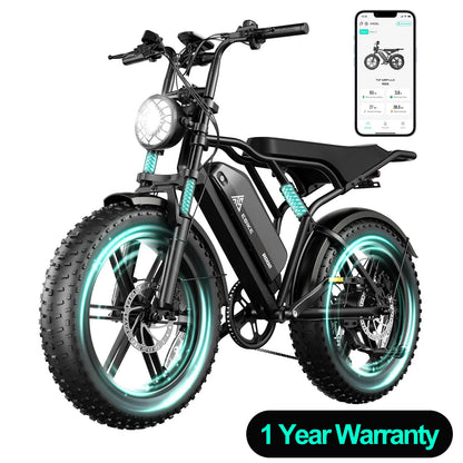 TST R002S 1500W e-bike, 20" fat tires, 60-100mile