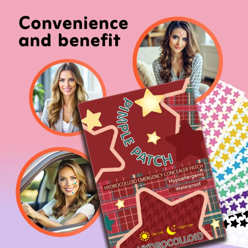 40pcs pieces of multi-color star acne patches, .