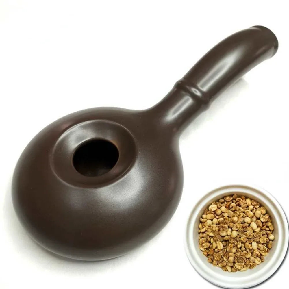 1pc Ceramic Coffee Roaster Home Roasting Pot