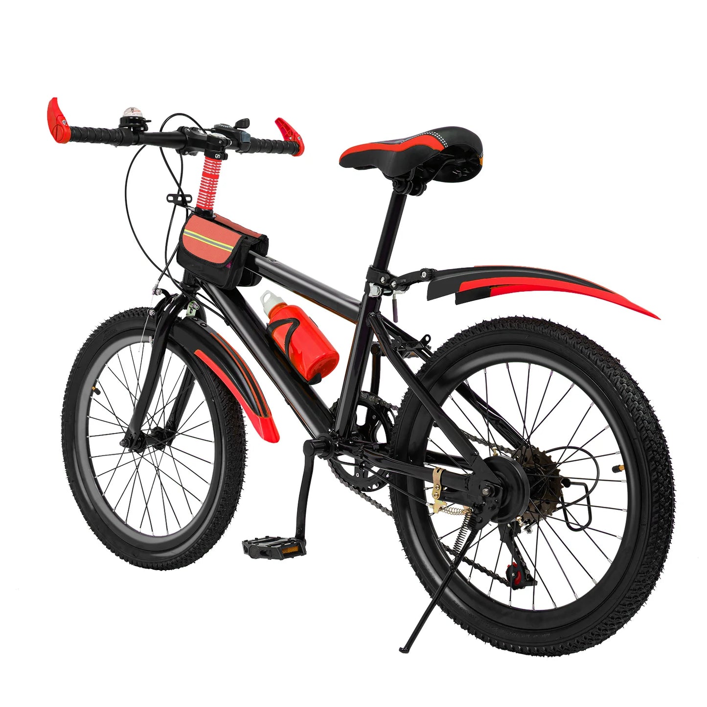 20" Mountain Bike 7 Speeds Kids Bicycle Dual-Disc Brakes