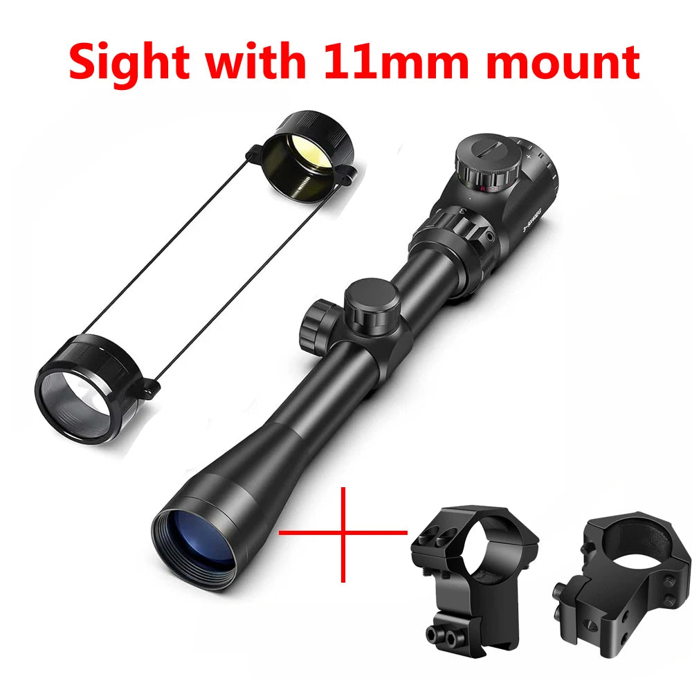 3-9x40 EG Rifle Scopes Hunting Sights Red and Green Light
