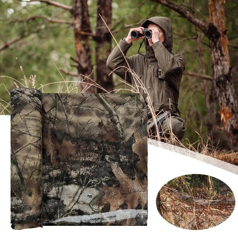 Camp Netting Blind Material Cover Realistic Camouflage