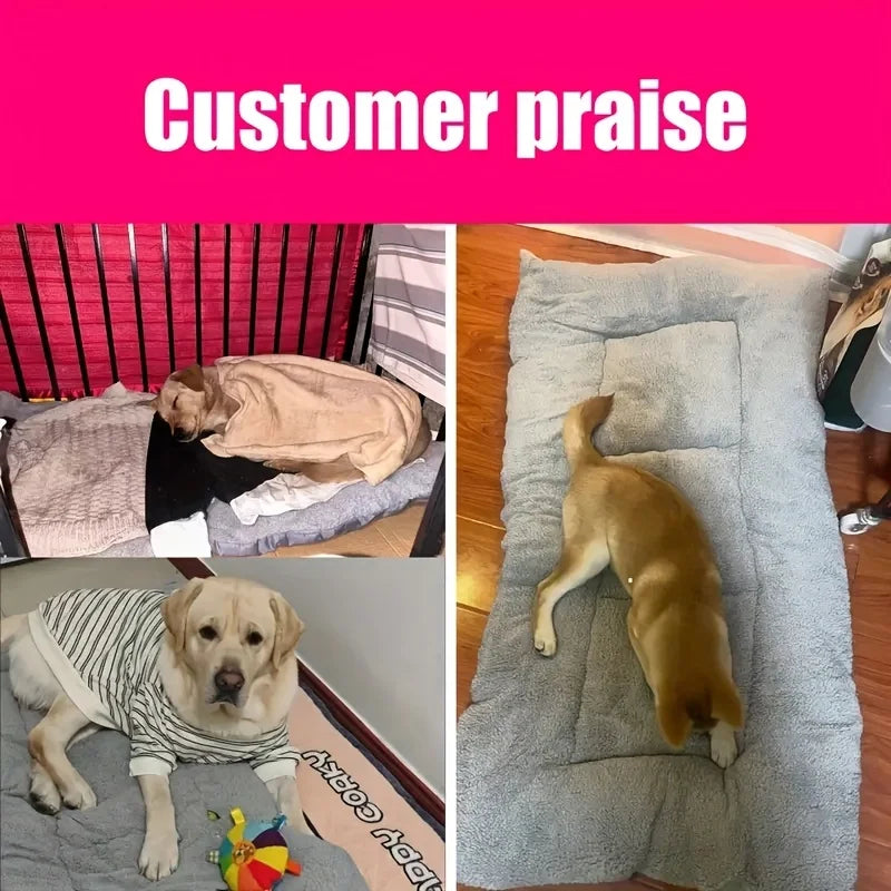 Oversized Plush Dog Cat Bed Sofa Crate Pad