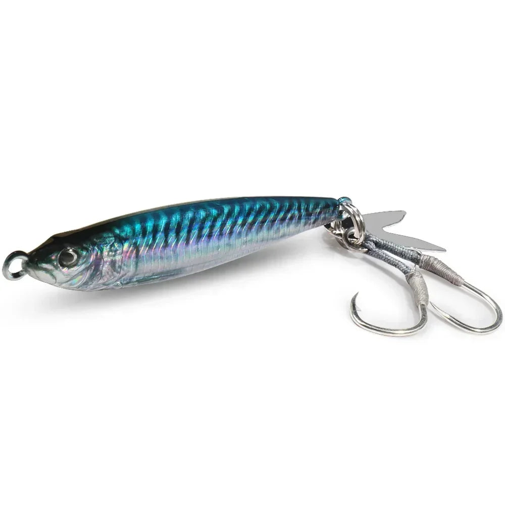 Metal Jig Bait 20g 30g 40g Spinner Sinking 3D Eye Color
