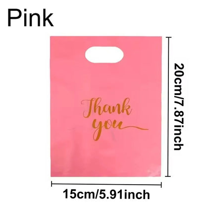 100PCS Thanksgiving Gift Bag Black Product Shopping Bag Candy