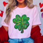 2025 St Patricks Day Shamrock Women T-Shirts
