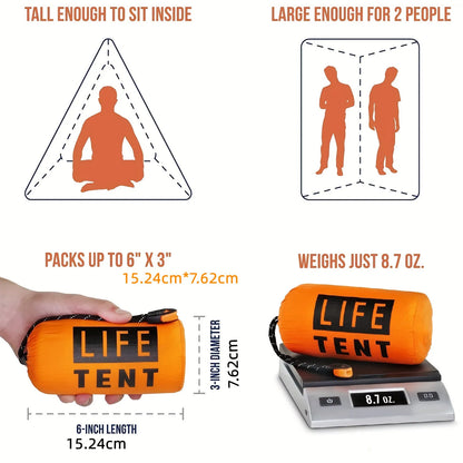 2 Person Emergency Tent Casa De Waterproof Camping Travel