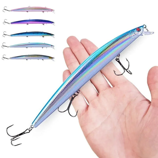 16 Colors 18cm 24g Minnow Fishing Lure Laser Crankbait