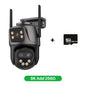 6K 9MP HD IP Camera Outdoor Three-Lens External