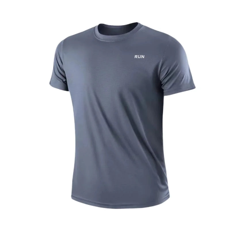 Men's Quick Dry Short Sleeve Gym Running Moisture Wicking