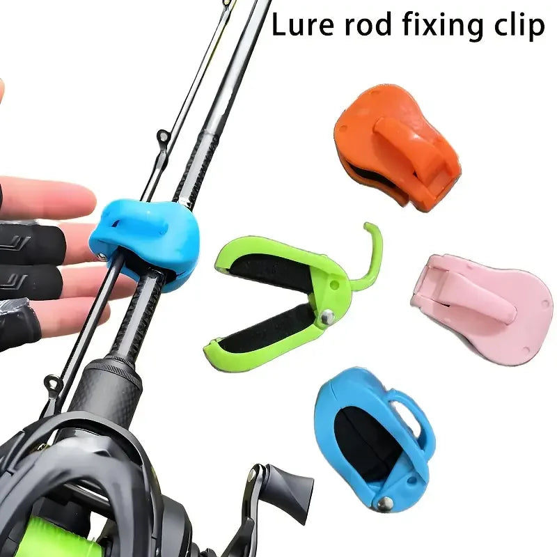 2pcs Quick-Attach Fishing Rod Clip - Tool-Free 1-Hand Holder