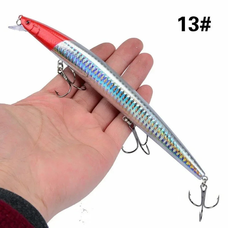 16 Colors 18cm 24g Minnow Fishing Lure Laser Crankbait