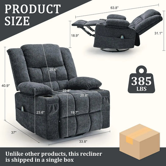 360 ° rotating rocking chair, baby gliding chair