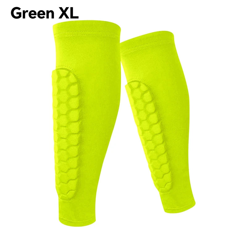 1Pcs Football Shin Guard Socks Sleeves with Foam Calf Compression