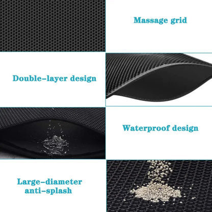 Cat Litter Mat With Gift Double Layer Waterproof Pet Litter Box