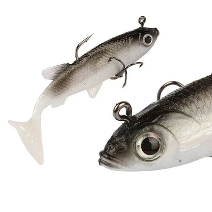 5pcs Kit Fishing Lure Soft Lure 8cm/ 2.8in Artificial Bait