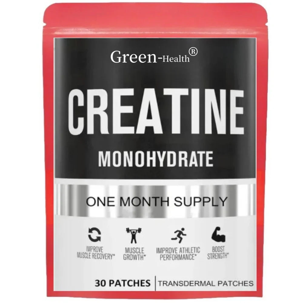 Creatine Monohydrate Transdermal Patches for Muscle Growth,