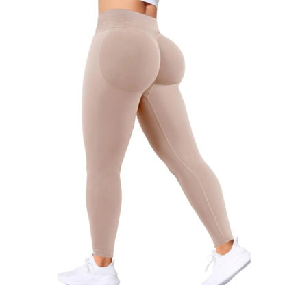 Seamless Women Solid Waist Yoga Pants