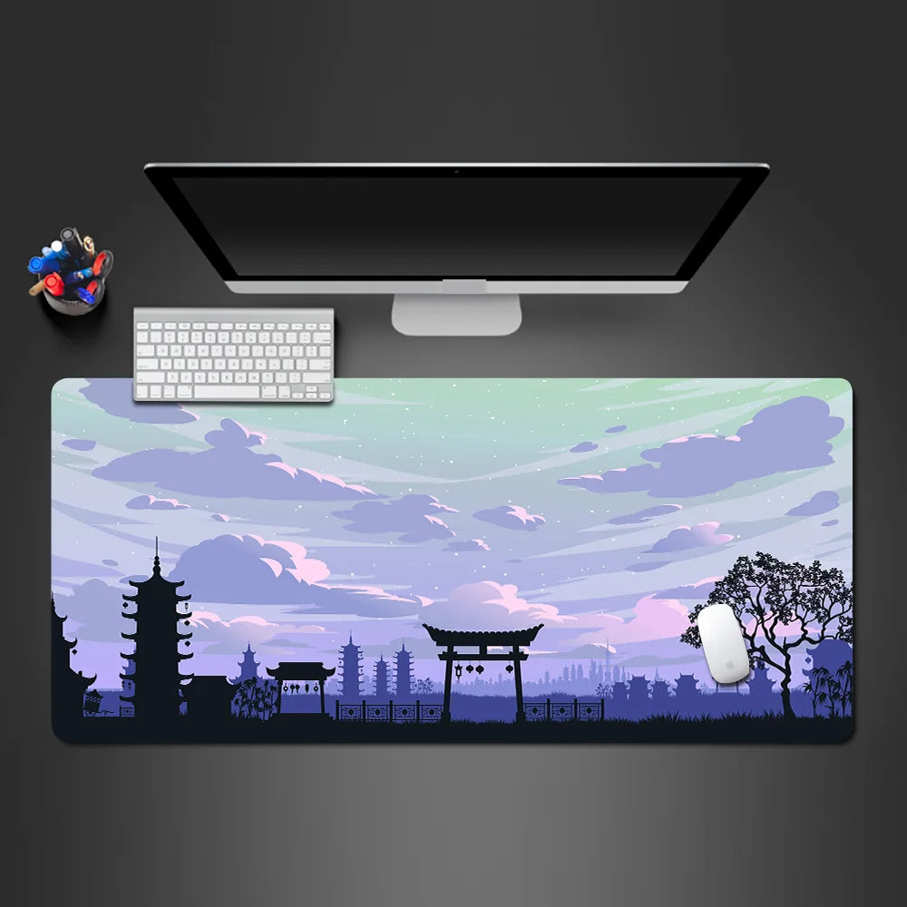 Mouse Pad sakura landscape desk accessories Mat Gamer