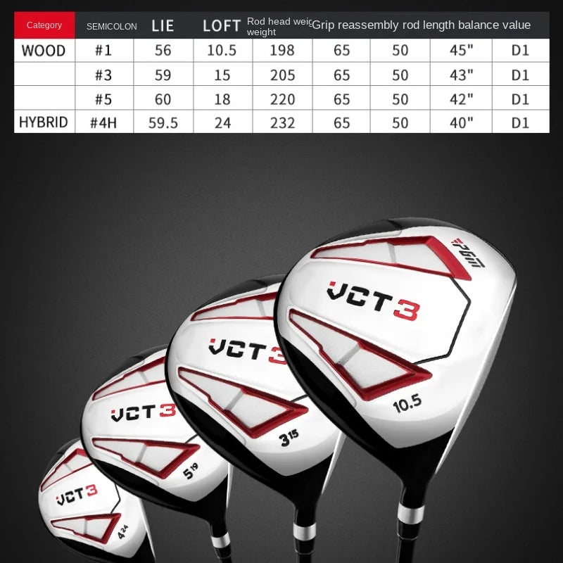 PGM VCT3 Golf Clubs Men Right Hand Aluminum Alloy