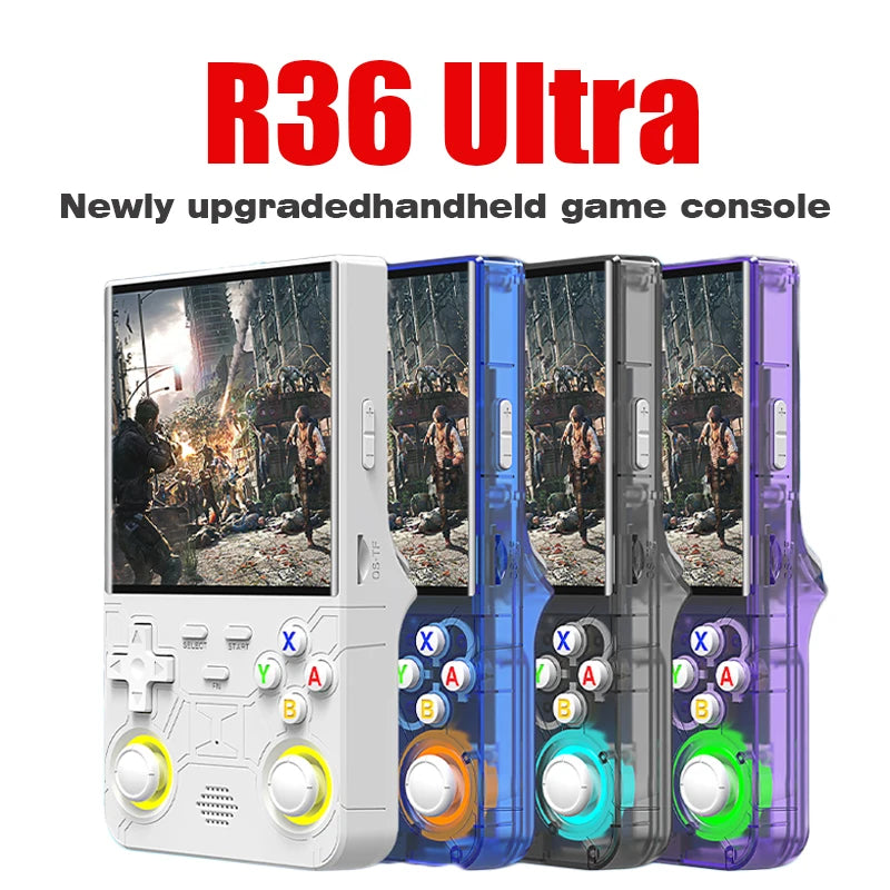 New R36 ultra retro handheld game console 4.0-inch