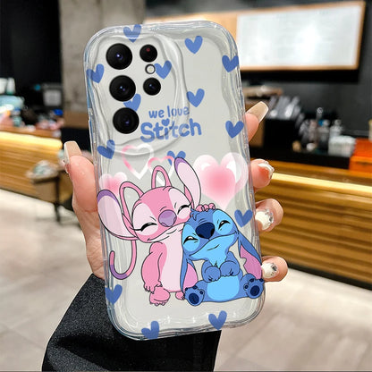 Disney Stitch And Angel Silicone Soft Phone Case