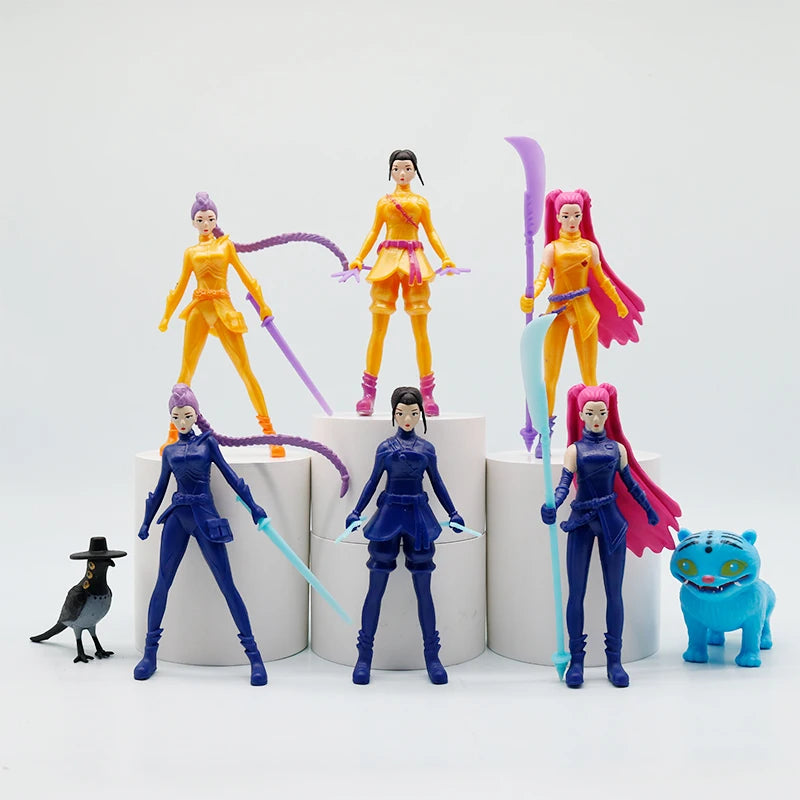 12pcs/Set Kpop Demon Hunters Action Figure Toy