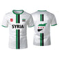 New Syria Football Jersey Men's Sports T-shirts Syrian Flag