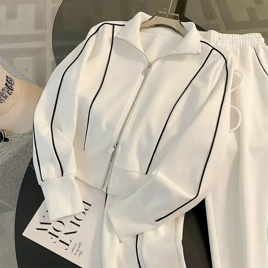 Fashionable Street Style Sportswear Set Women's Spring Autumn Casual