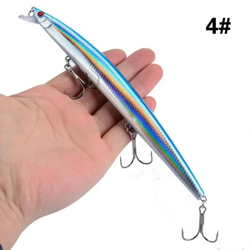 16 Colors 18cm 24g Minnow Fishing Lure Laser Crankbait