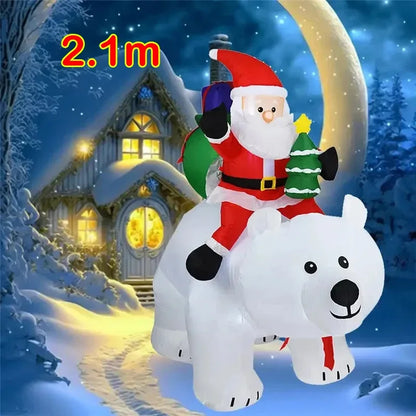 Christmas Decorations Model Built-in LED Lights Inflatable Toys Ornament